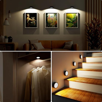 Narotood 6 Pack Picture Lights for Wall, Rechargeable Battery Operated Wall - Image 8