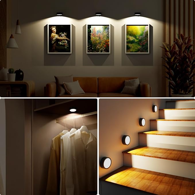 Narotood Picture Lights for Wall, Rechargeable Battery Magnetic Poster Lights - Image 8