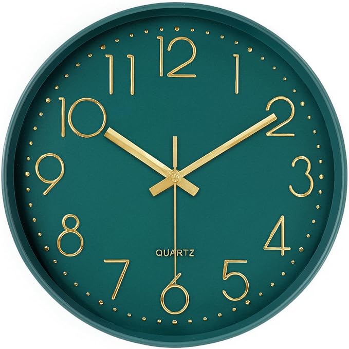 Silent Wall Clocks Battery Operated 8 Inch, Analog Wall Clock by MABPEDO