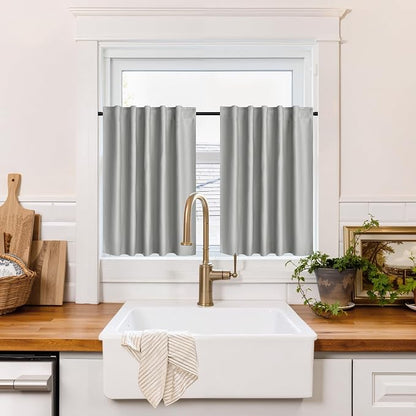 RYB HOME 100% Blackout Short Curtains by RYBHOME