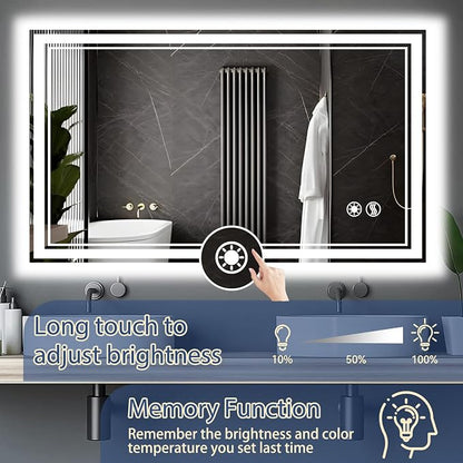 48“ x 28” LED Bathroom Mirror - Image 4