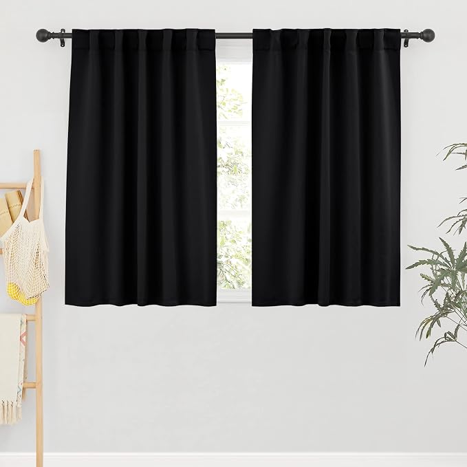 RYB HOME Small Window Curtains Blackout, Privacy Thermal Insulating Drapes by RYBHOME