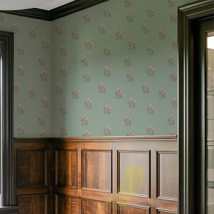 17.3" x 393.7" Vintage Floral Wallpaper Peel and Stick Boho Wallpaper Removable - Image 3