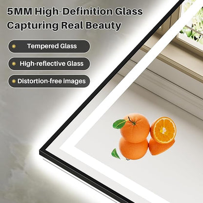 48x36 Inch LED Bathroom Mirror - Image 7