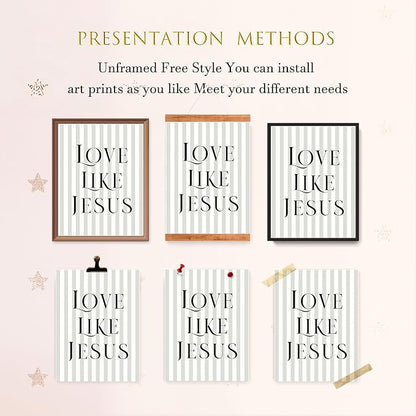 LARTSFRO Coquette Black Bow Jesus Wall Art Decor Posters, Inspirational Bible - Image 4