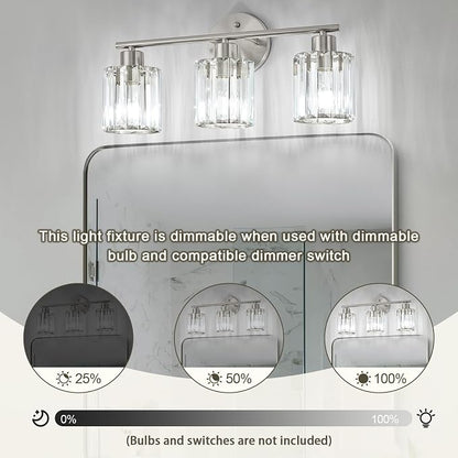 Crystal Bathroom Light Fixtures, Bathroom Lighting Fixtures Over Mirror - Image 8