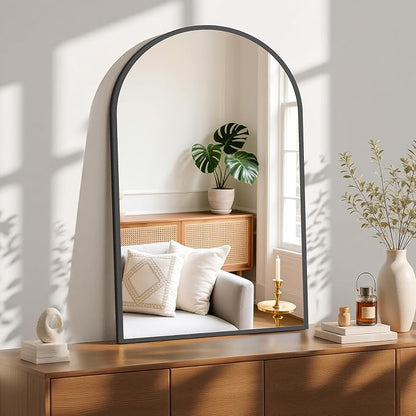 Sweetcrispy 26"x39" Arched Black Bathroom Mirrors by Sweetcrispy