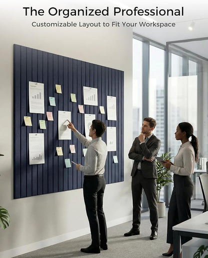 Aothia 12-Pack Felt Bulletin Board Tiles 48"x36", Modular Pin Board - Image 5