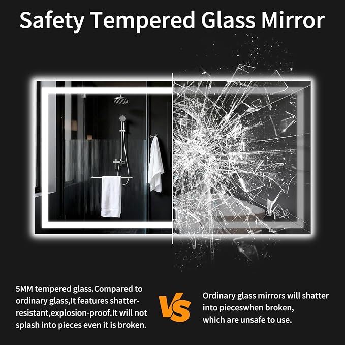 36"x55" LED Bathroom Mirror - Image 6