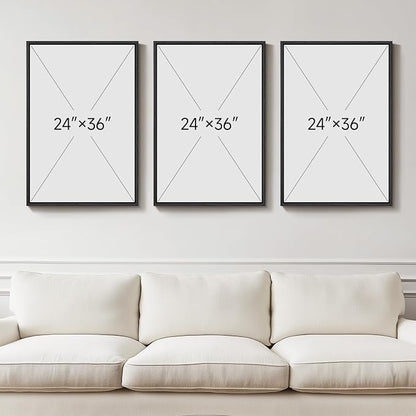 Large Framed Modern Abstract Wall Art - Image 3