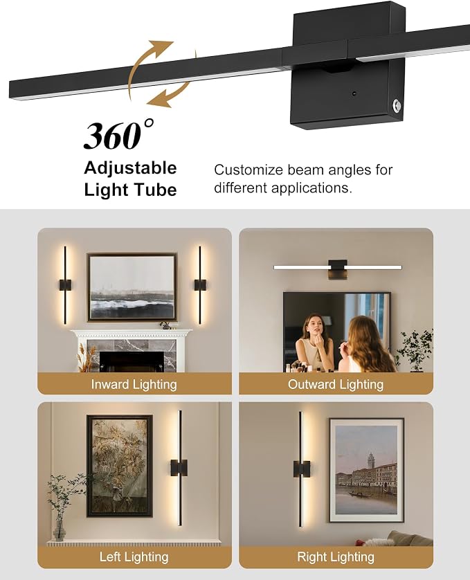 8000mAh Battery Operated Wall Sconce - Image 4