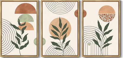 PHOPAGO Boho Wall Art Sage Plant Botanical Bohemain Framed Wall Printing Large - Image 9