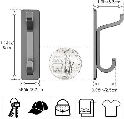 pickpiff Wall Hooks for Coat and Towel: 13LB Strong Adhesive Door Hanger Stick - Image 5