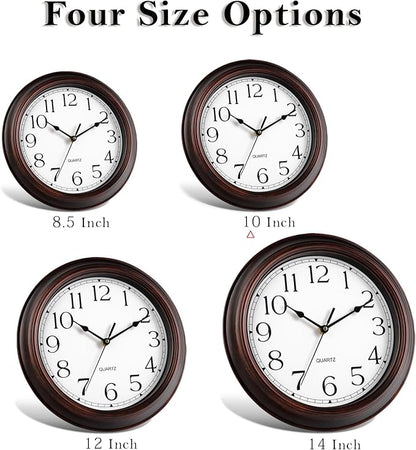 KECYET Wall Clock 10 Inch Battery Operated Silent Non-Ticking Wall Clock - Image 3