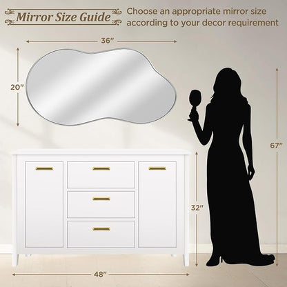 Dorlicecass Irregular Wall Mirror - Image 4