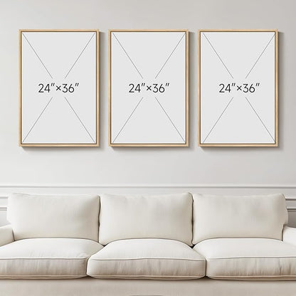 Large Framed Green and Beige Abstract Wall Art - Image 3