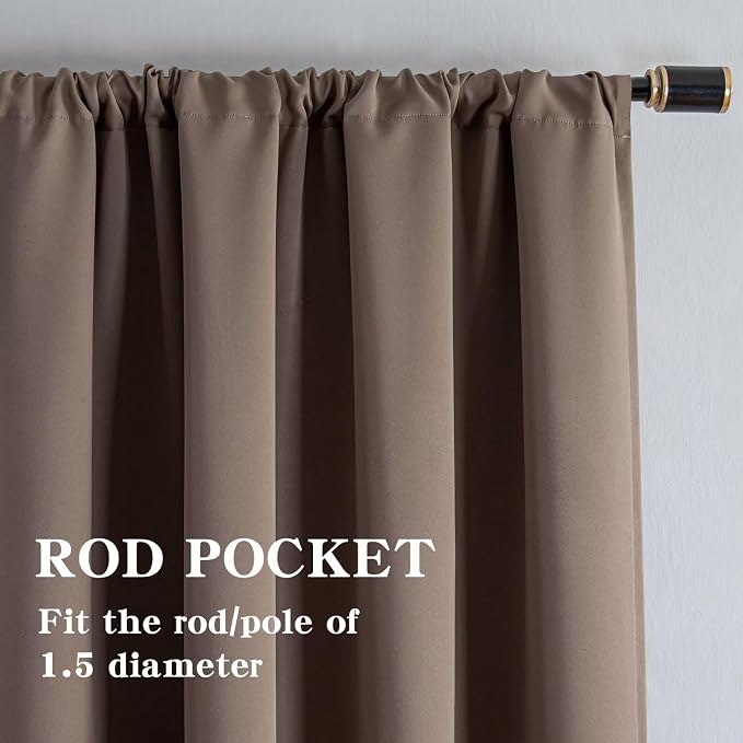 IGEMAEVE Custom Curtains for Bedroom Customsize, Grommet Light Blocking Drapes - Image 2