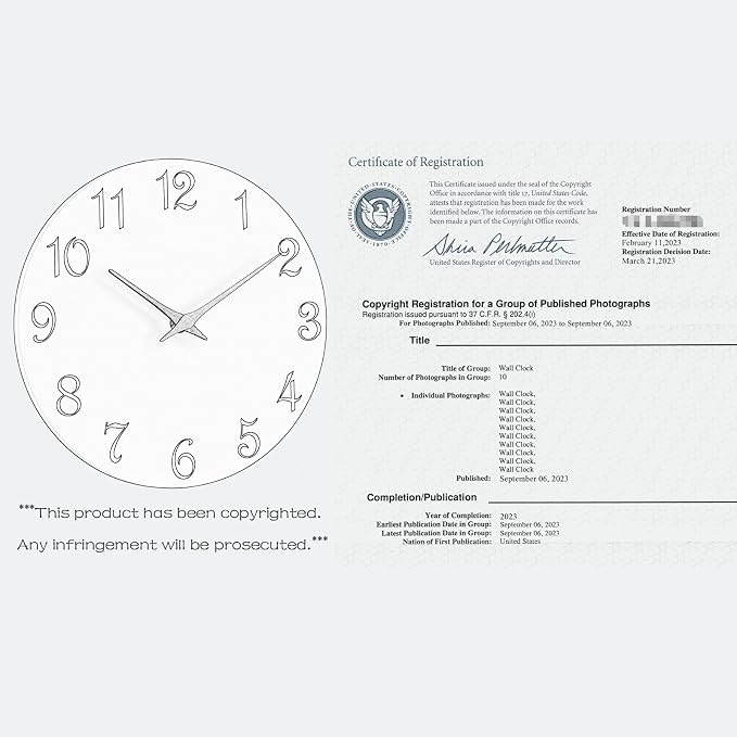 Roymnie Wall Clock, 8 Inch Modern Wall Clocks Battery Operated, Small Silent - Image 8