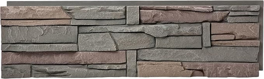 GenStone Faux Stacked Stone Panel 41" x 11.25" in Keystone Color by GenStone