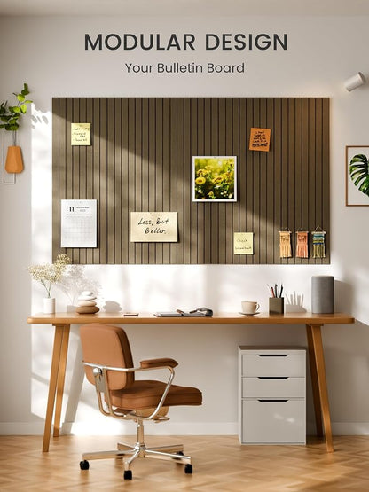 Bumusty Large Cork Board Alternative-36 x 24" Felt Bulletin Board Tiles - Image 6