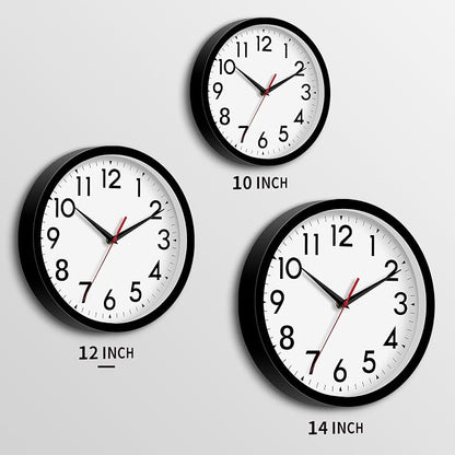 DAXSMY 12 Inch Wall Clock Silent Non-Ticking Battery Operated Analog Clock - Image 3