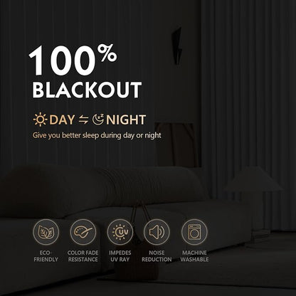 FMFUNCTEX 100% Blackout Curtains - Image 4