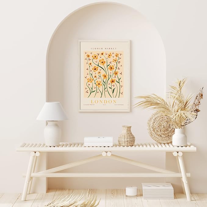 AnyDesign 9 Pcs Flower Market Decoration Matisse Wall Art Prints Floral Art - Image 7