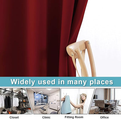 RYB HOME Blackout Room Divider Curtain, Soundproof Privacy Screen Curtains - Image 5