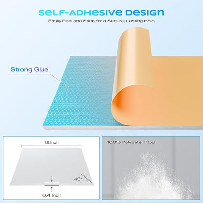 6-Pack Self-Adhesive Acoustic Panels, Soundproof Wall Panels - Image 2