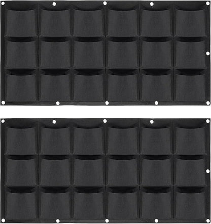 ZOENHOU 2 Pack Total 36 Roomy Pockets Horizontal Garden Planter, Waterproof by ZOENHOUDIRECT