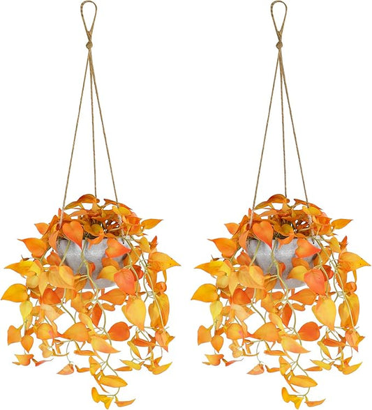 TNNTOPELE Autumn Fake Hanging Plants by TNNTOPELE