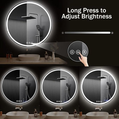 LED Bathroom Mirror 40 Inch Round Bathroom Mirror - Image 7