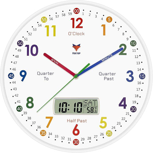 Foxtop Digital and Analog Learning Clock by Foxtop