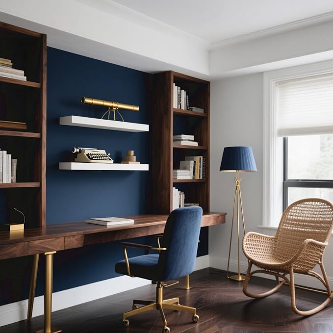 Yancorp 24"x394"/32.8' Matte Gray Blue Peel and Stick Wallpaper Removable - Image 3