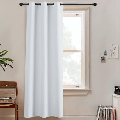 RYB HOME White Curtains Room Seperating Divider Privacy Noice Dampening by RYBHOME