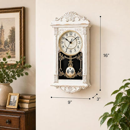 Clockswise Vintage Grandfather-Style Wall Clock - Image 2