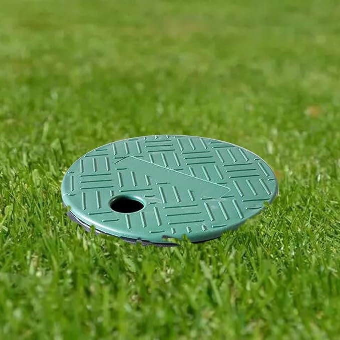 2 Pcs Valve Box Cover Lid ID 5.5" OD 6" Replacement Valve Box Irrigation Cover Ground Sprinkler Cover icv Cover Sprinkler Box Cover Lid Sprinkler Covers Garden Lawn Irrigation Box Lid