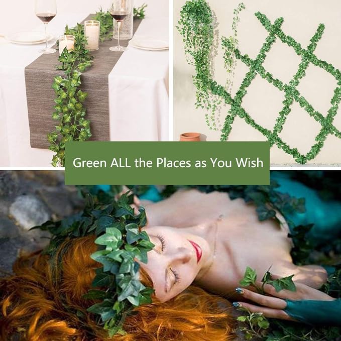 Fake Vines for Room DecorArtificial Plant Ivy Garland 1 Stand 50FT Long Hanging - Image 2