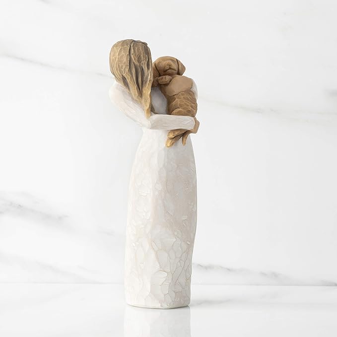 Willow Tree Adorable You (Golden Dog), A Joyful Friendship, Expresses Relationship with a Much-Loved Pet Dog, Sculpted Hand-Painted Figure