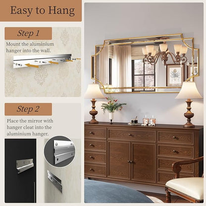 Kelly Miller Large Gold Wall Mirror - Image 6