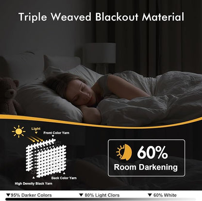 MIULEE Blackout Curtains for Bedroom Living Room 2 Panels, Thermal Insulated - Image 2