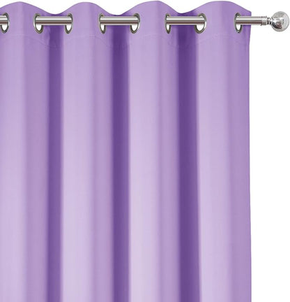LEMOMO Blackout Curtains 52 x 95 inch/Lavender Curtains Set of 2 Panels/Thermal - Image 7