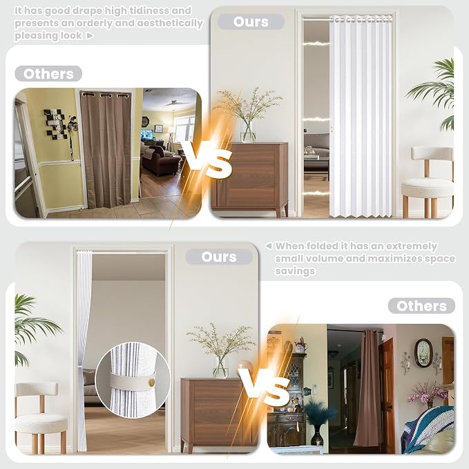 AJAZZ Blackout Magnetic Door Curtain - Image 3