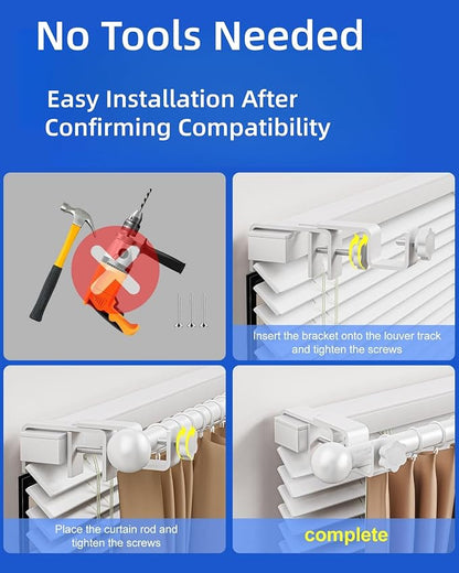 Over-Blinds Curtain Rod Brackets - Image 6