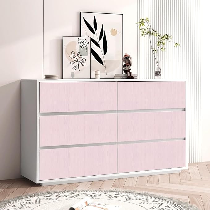 Pink Grasscloth Peel and Stick Wallpaper A Set of 23.6" X 120" Self-Adhesive - Image 2