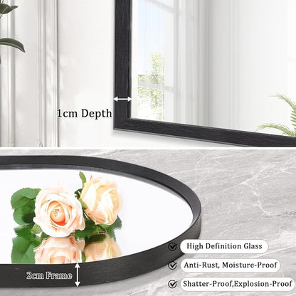 Arch Bathroom Mirror, Wall Mounted Mirror, Living Room 20"x16" - Image 2