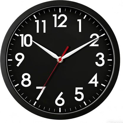 AKCISOT Wall Clock 8 Inch Silent Non-Ticking Modern Clocks Battery Operated by Akcisot