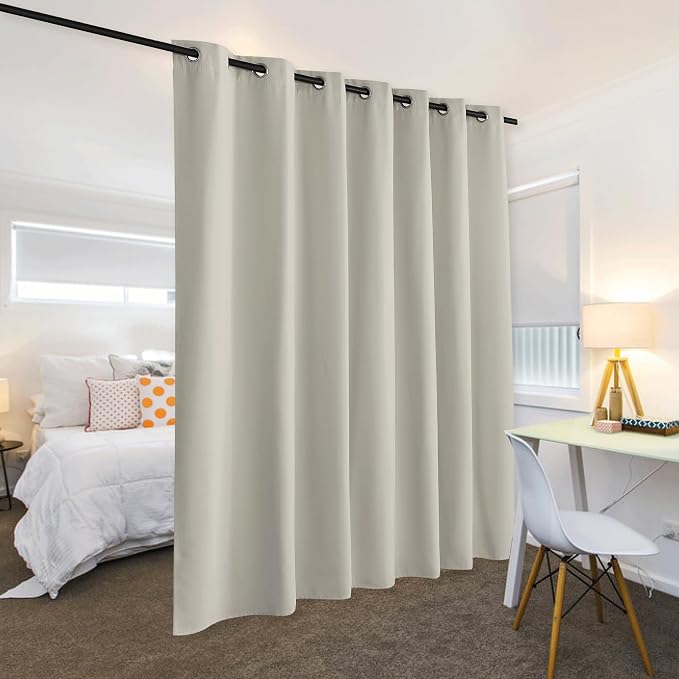 RYB HOME Privacy Curtain for Sliding Glass Door, Light Block Noise Reduce - Image 3