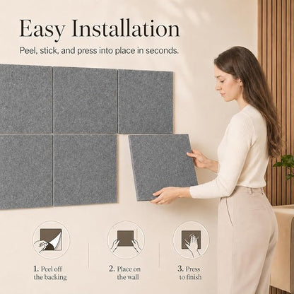 Large Cork Boards for Walls – 36" x 24" Self Adhesive Felt Wall Tiles - Image 4