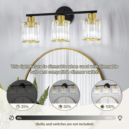 Crystal Bathroom Light Fixtures, Bathroom Lighting Fixtures Over Mirror - Image 8